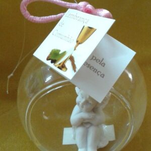 Bola de vidro com anjo