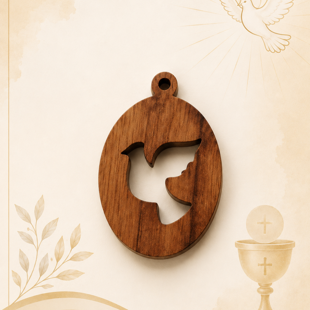 Medalha em madeira