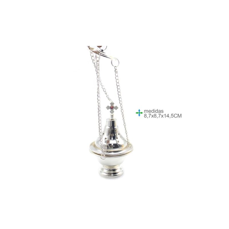 Turíbulo Metal prateado 14.5cm