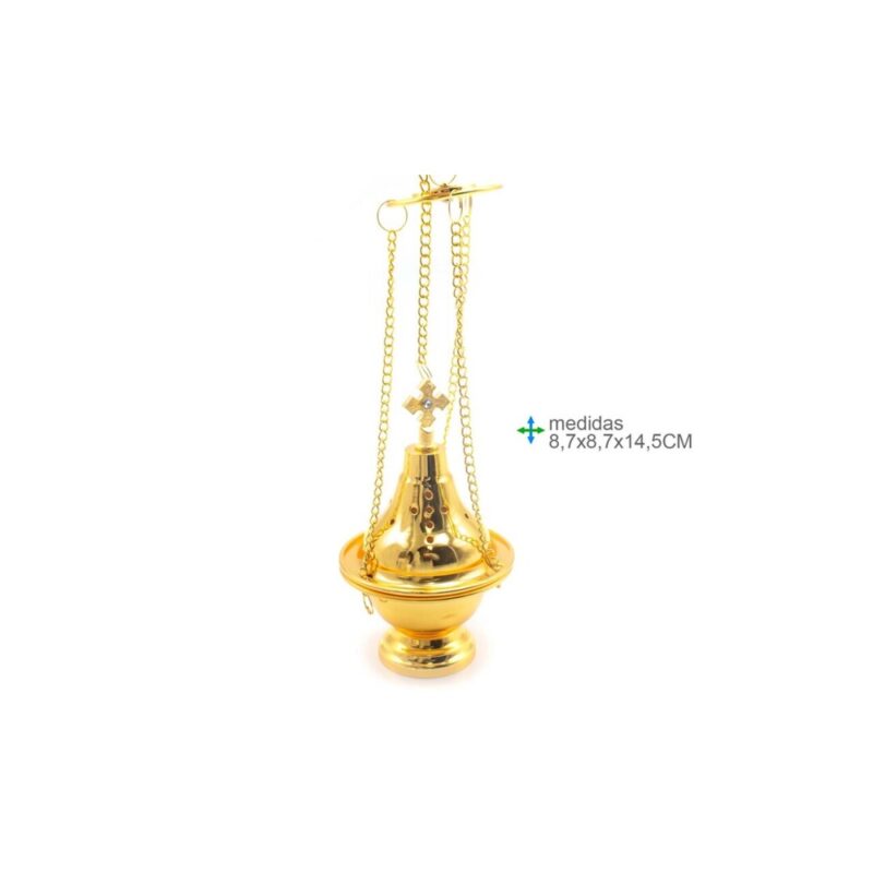 Turíbulo Metal dourado 14.5cm