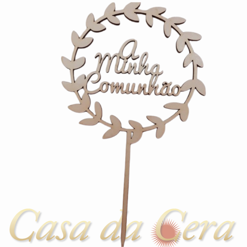 Placa Madeira "A minha Comunhão"