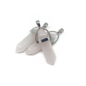 Pedra Pendente  Quartzo Rosa 3,2cm