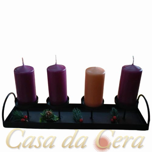 Suporte de velas do Advento 10cm