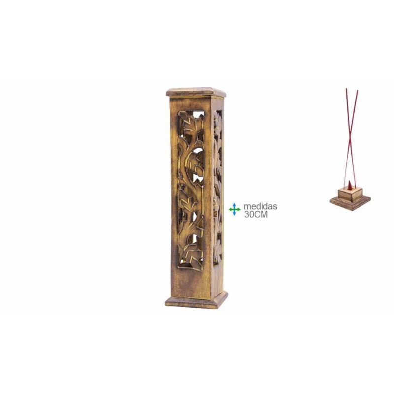 PORTA INCENSO NATURAL TORRE 31X6,5cm