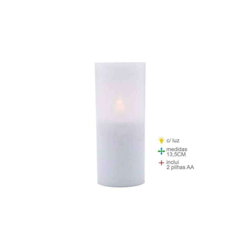 Vela Led Branca Copo
