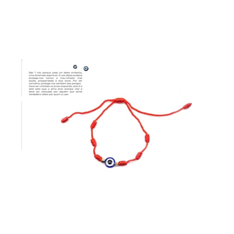Pulseira 7 nós com Olho Turco